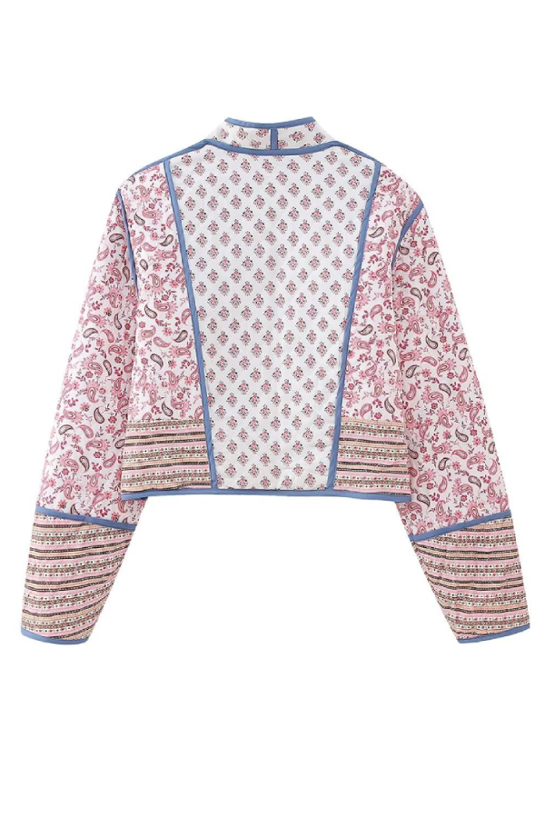 | Vändbar quiltad Jacka med Matching Small Bomull Jacka