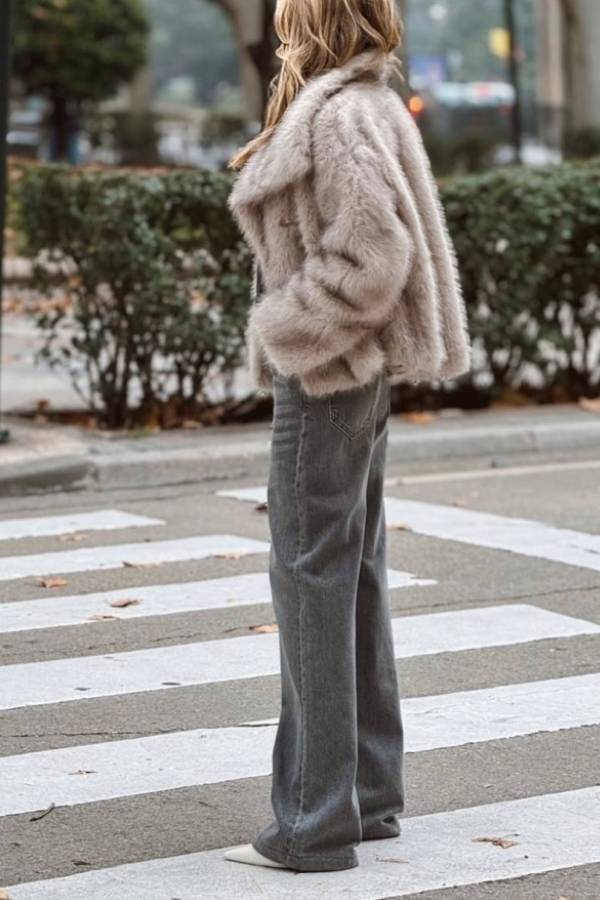 | Kort modeable Fox Päls Kappa