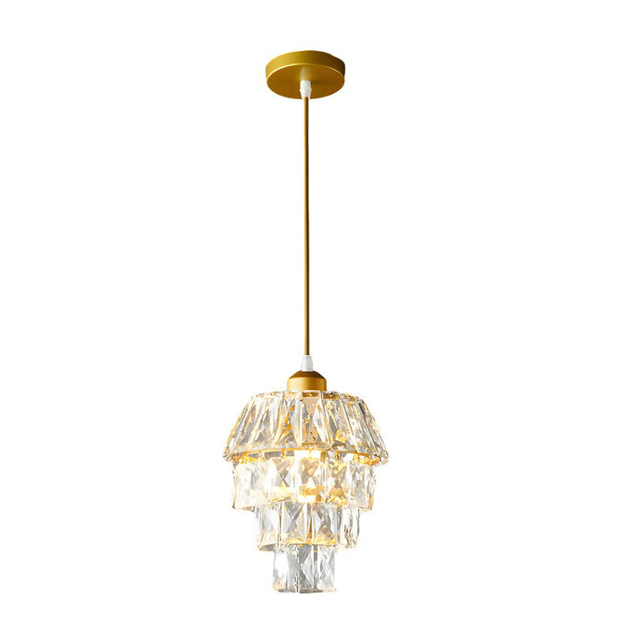 [Öppen Låda] Mini Kristall Hängande Lampa Modern Metall Taklampa