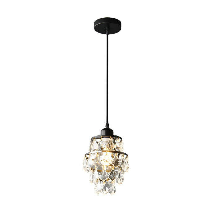 [Öppen Låda] Mini Kristall Hängande Lampa Modern Metall Taklampa