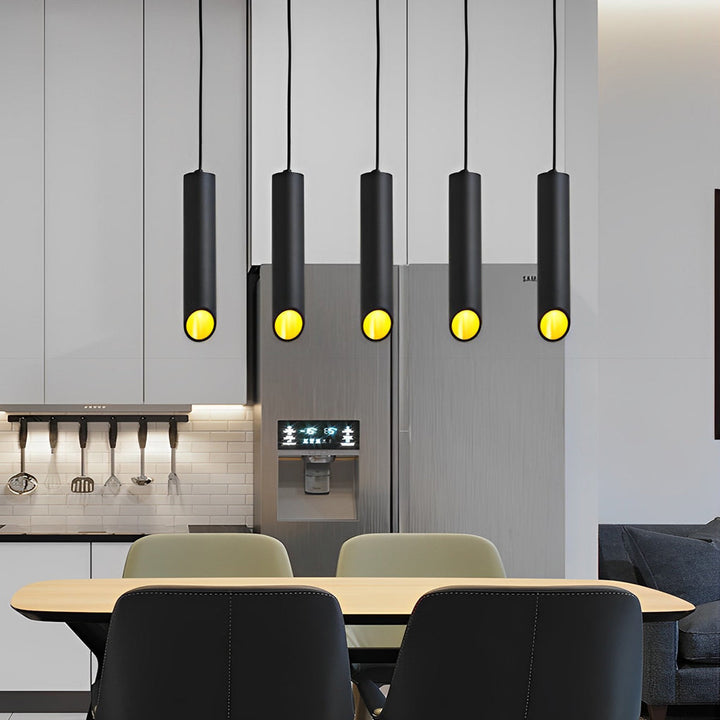 [Öppen Låda] Lång Cylindrisk Sned LED Minimalistisk Nordisk Kandelaber Hängande Lampor