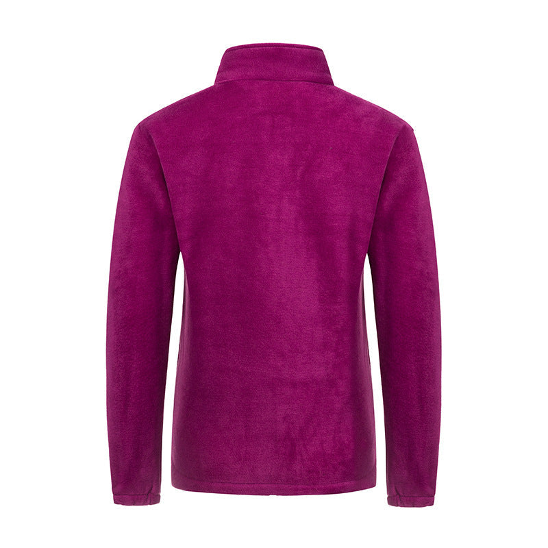 Unisex lätt microfleece jacka med hel dragkedja och ståkrage