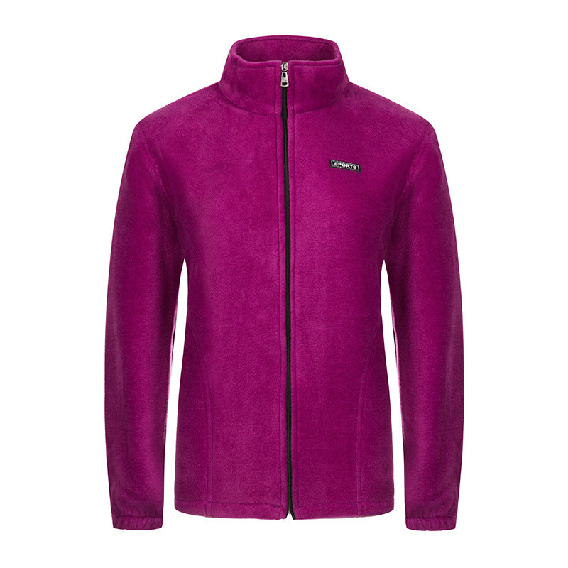 Unisex lätt microfleece jacka med hel dragkedja och ståkrage