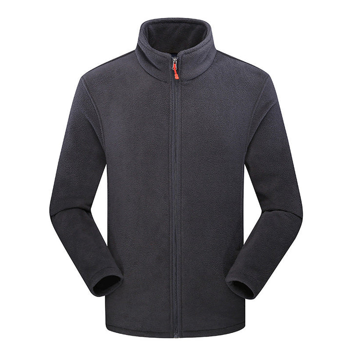 Dam lätt Microfleece jacka med ståkrage och hel dragkedja