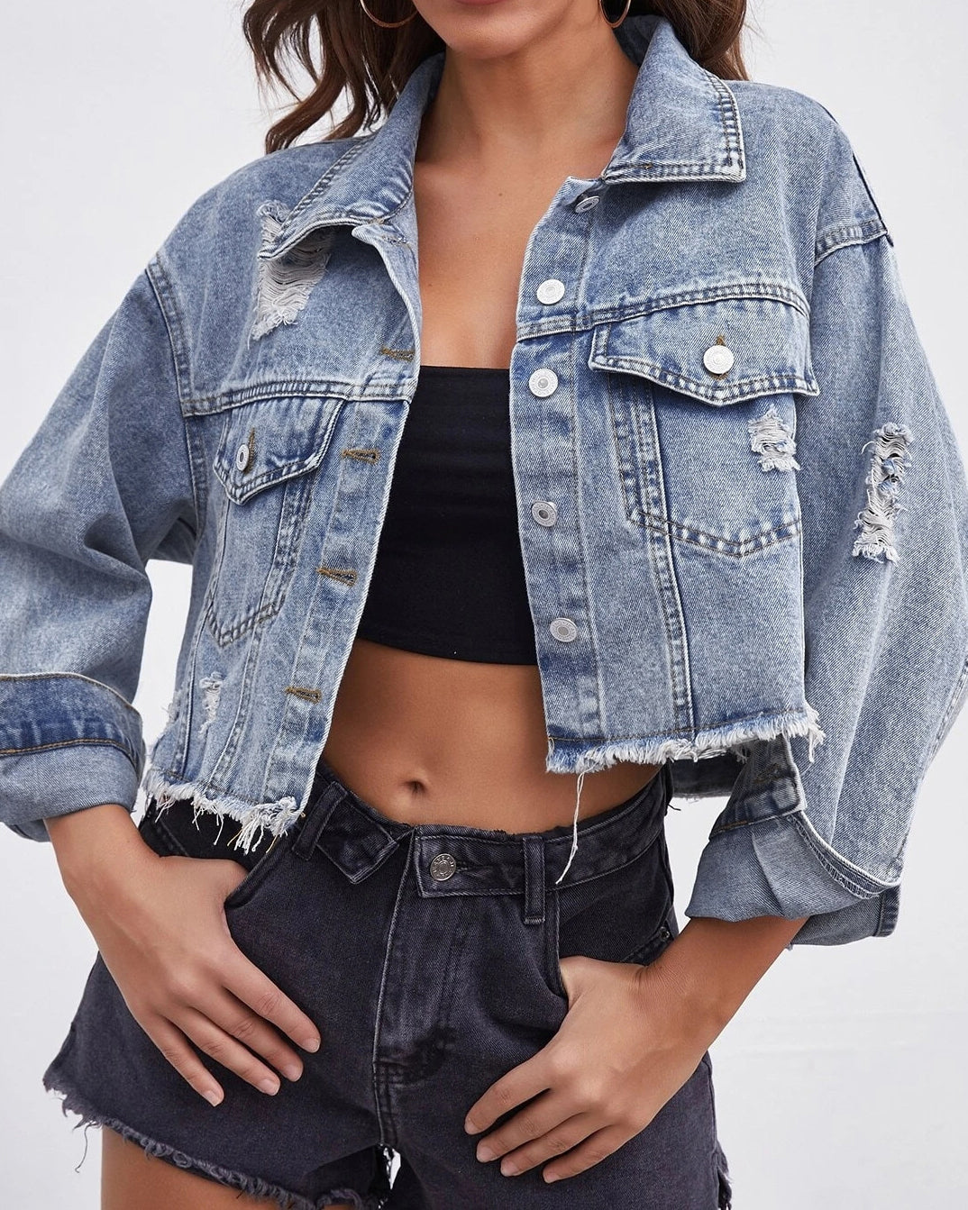 | Denim Kort Jacka