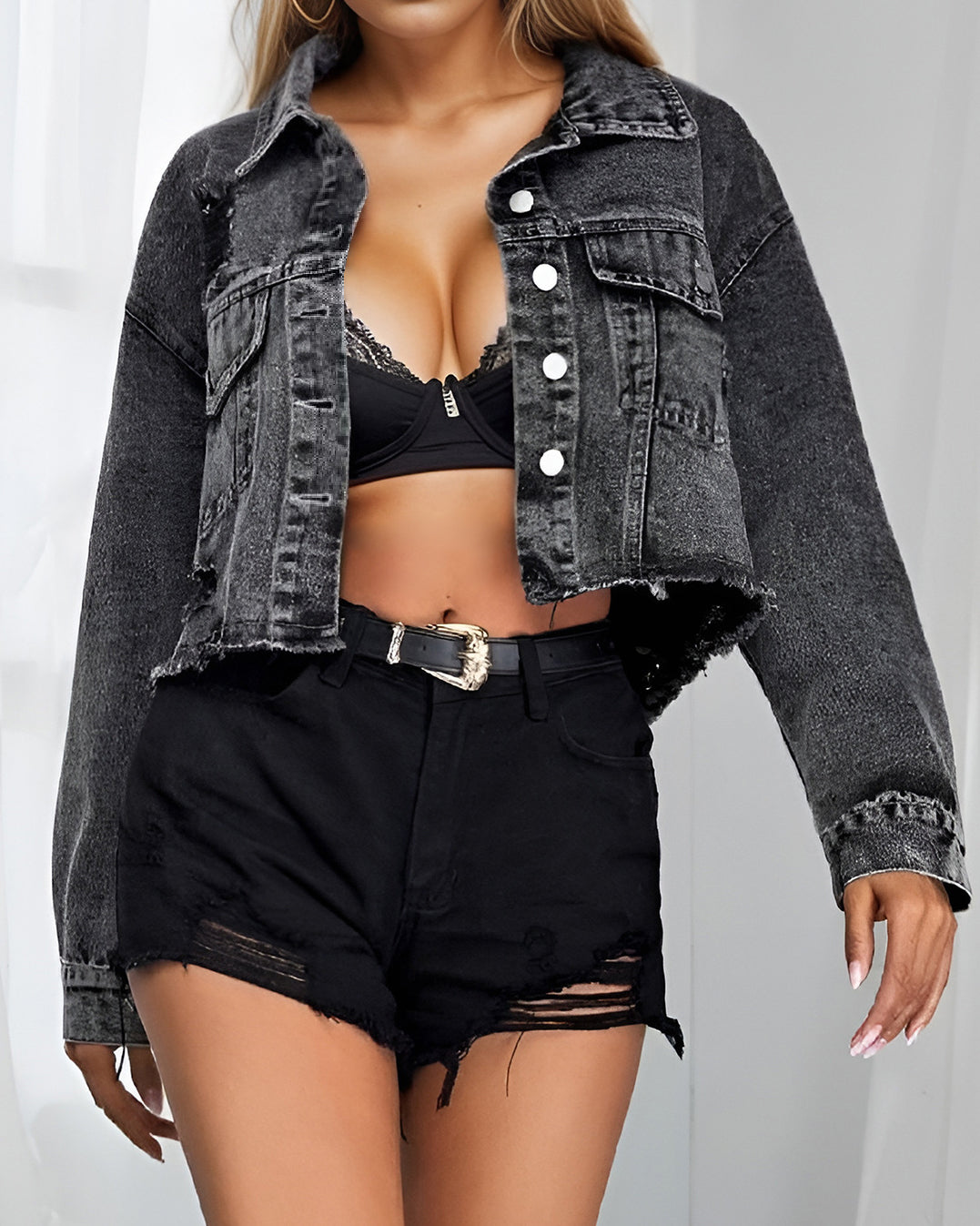 | Denim Kort Jacka