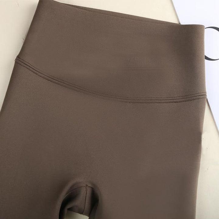 Tjocka fodrade leggings med hög midja