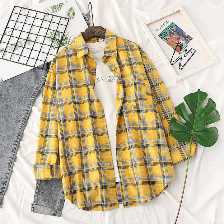 Unisex rutig flannel shirt jacka i oversized passform med chest pocket