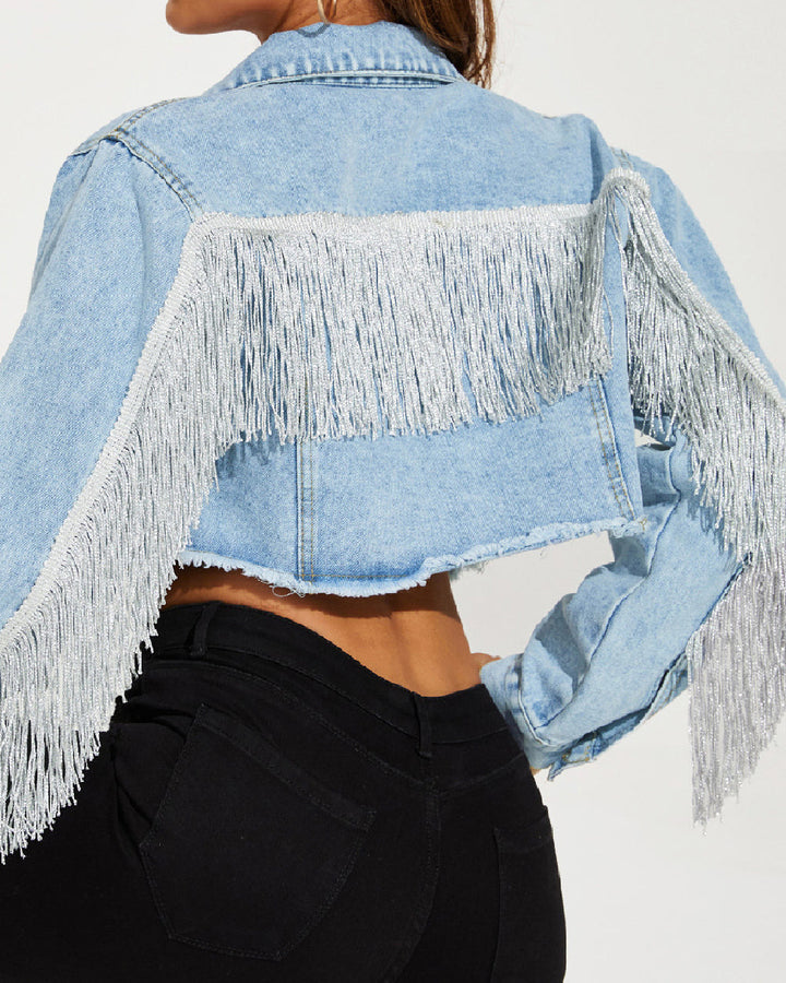 Ripped Denim Jacka