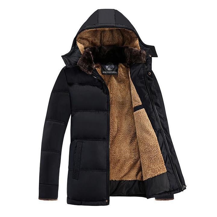 | Fleece parka - stilren vinter kappa med en unique design