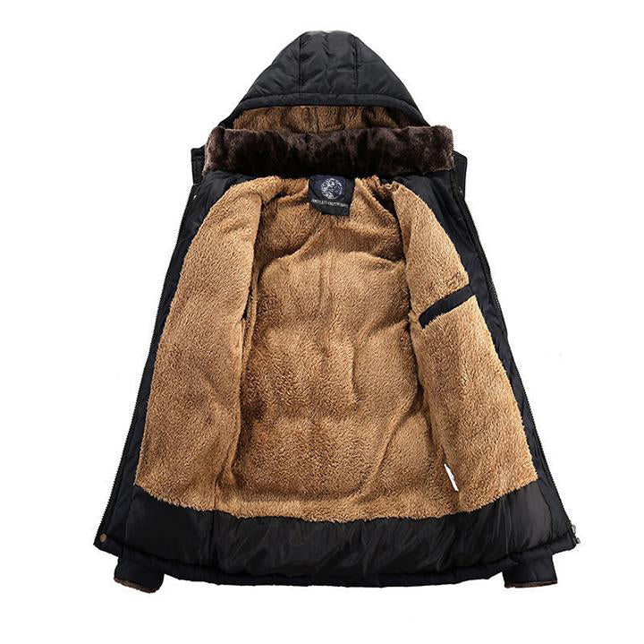 | Fleece parka - stilren vinter kappa med en unique design