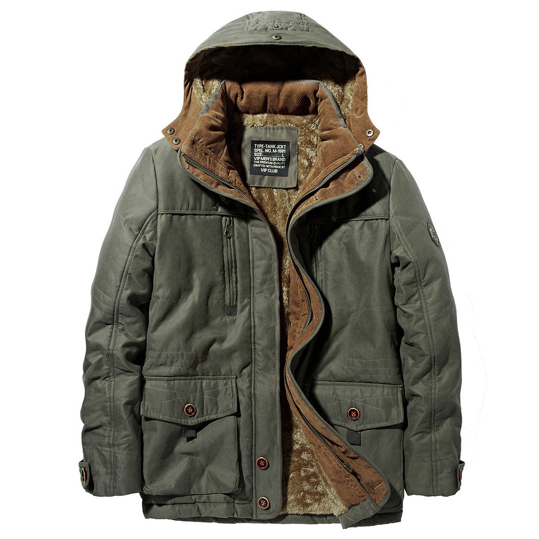 Herr Väderbeständig Parkas med Fleecefoder
