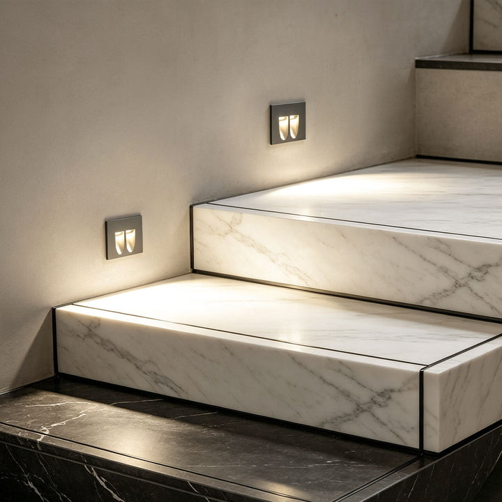 【2 ST】stege LED-lampa infälld LED rörelsesensorlampa