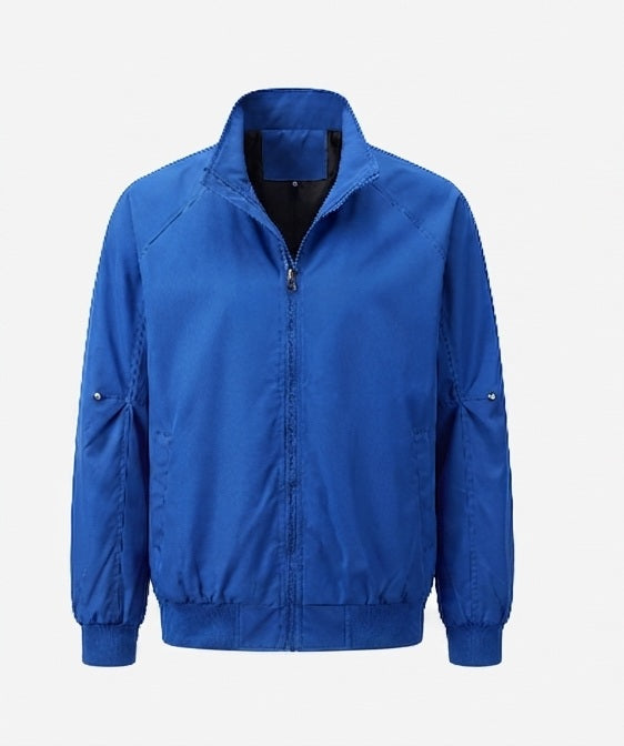 Herr Lätt Urban Blouson med Standing Krage, Elastisk Fåll, och Ärm Ficka
