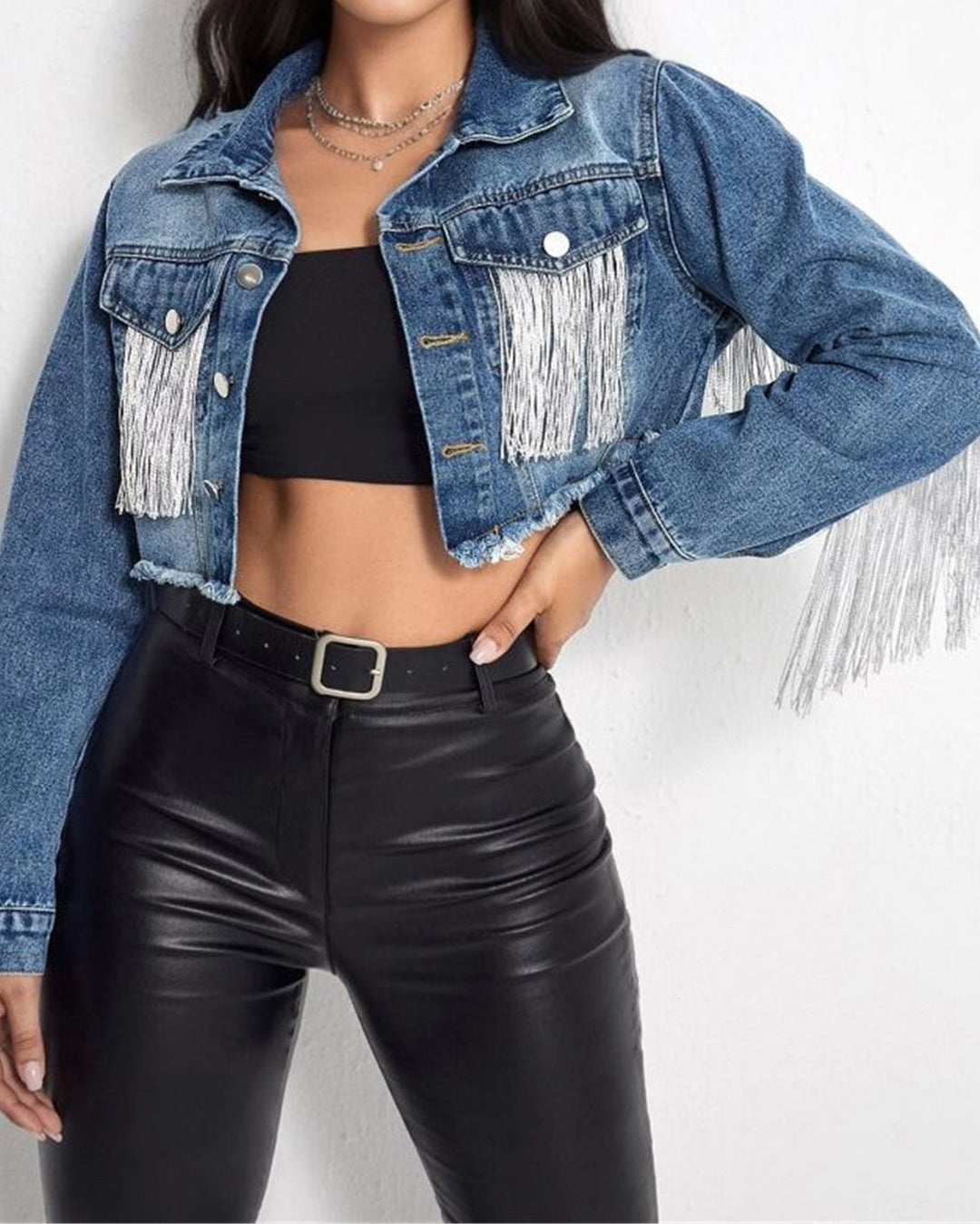 Ripped Denim Jacka