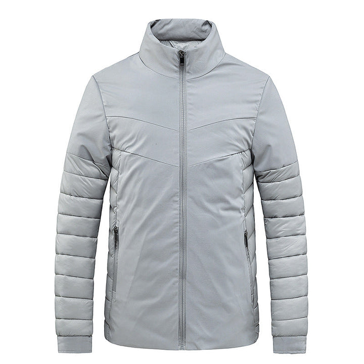 Herr Lätt Termisk Quiltad Jacka med Softshell Yttre Material
