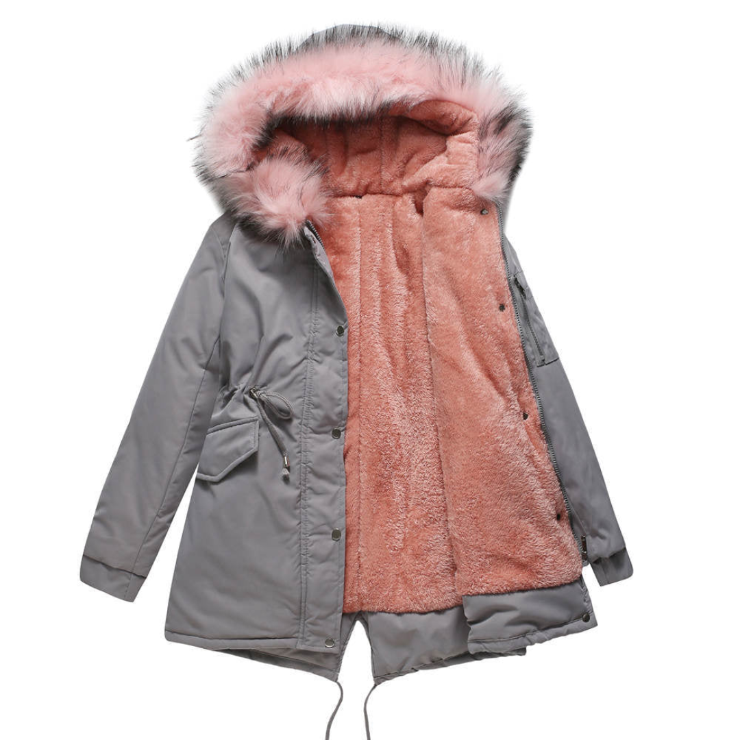 | vinter parka Jacka med Knappar Ner