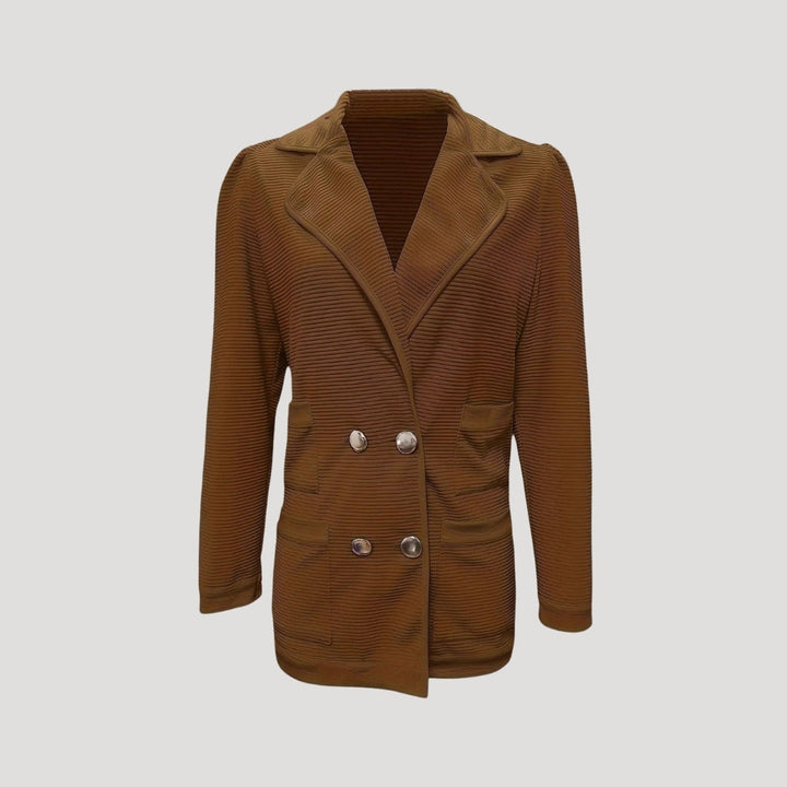 Ribbad Dubbel Blazer Jacka