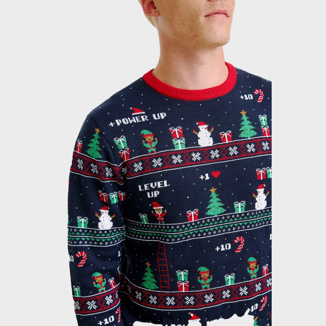 Vintage Gaming Christmas Tröja Herr