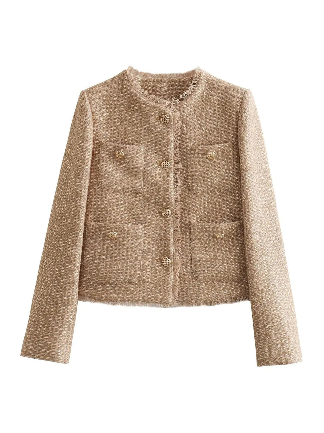 | Jacka med two pieces med knappar och fickor