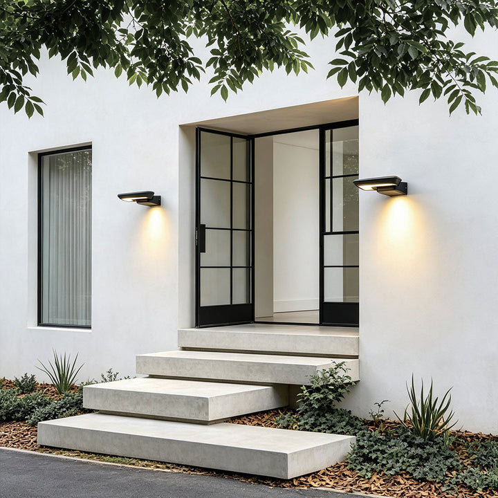 Utomhus Modern Vägglampor Minimalistisk Svart Väggbelysning