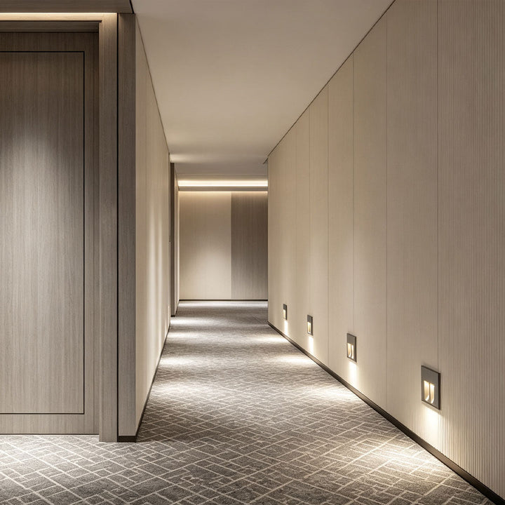 【2 ST】stege LED-lampa infälld LED rörelsesensorlampa