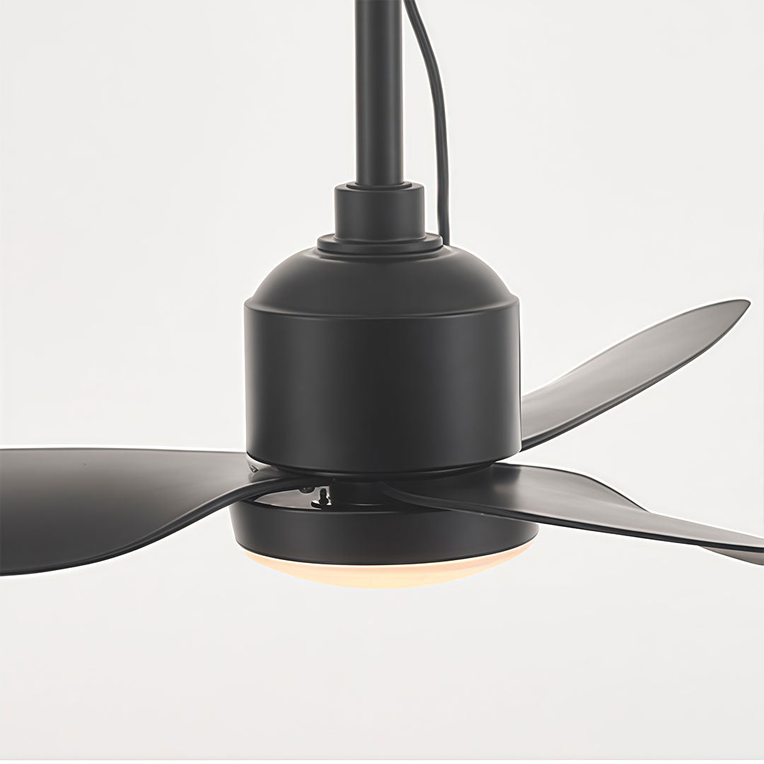 42 Tum Svart Takfläkt med Lampa Vattentålig Utomhus Balkonglampa