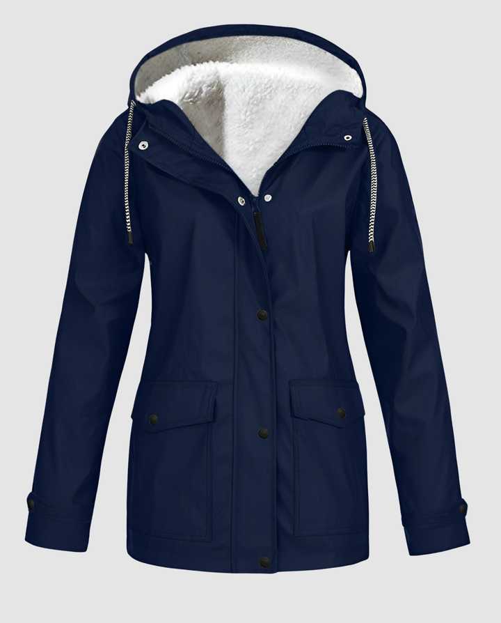 Vattentät Varm Fleece Jacka Dam