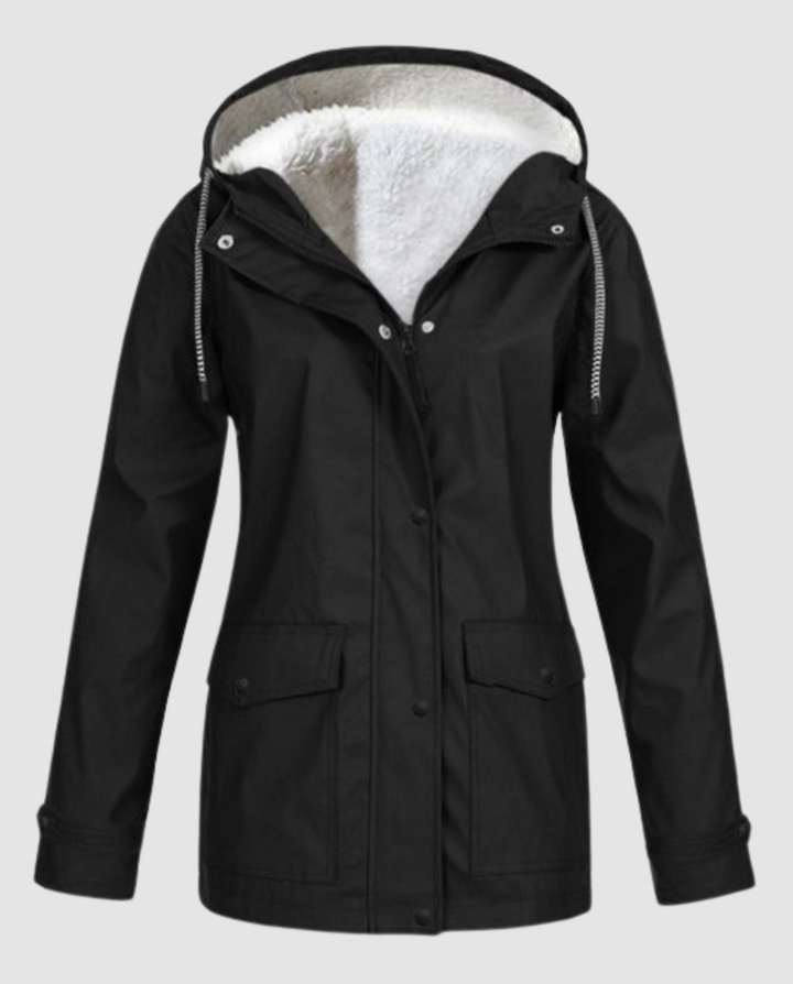 Vattentät Varm Fleece Jacka Dam