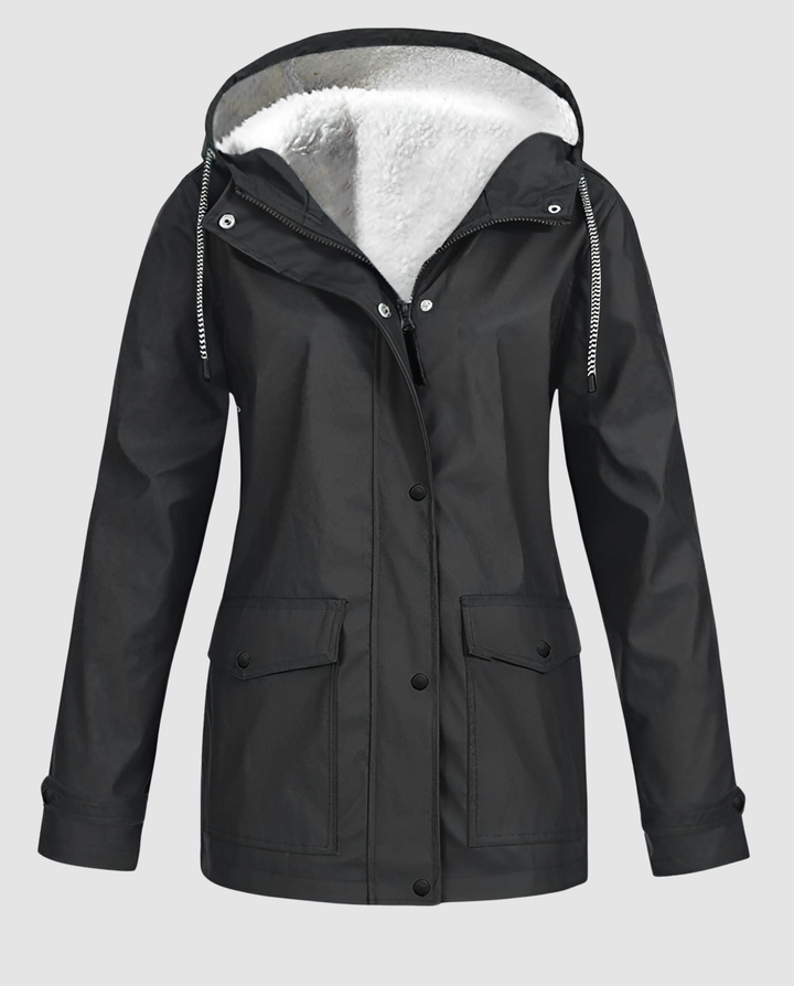 Vattentät Varm Fleece Jacka Dam
