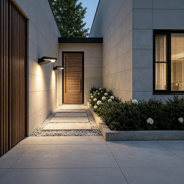 Utomhus Modern Vägglampor Minimalistisk Svart Väggbelysning
