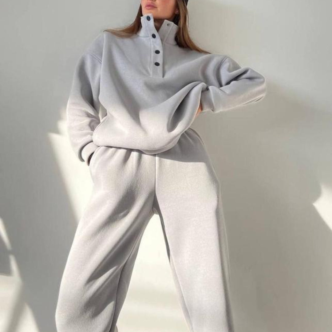 Mysset i fleece med ståkrage