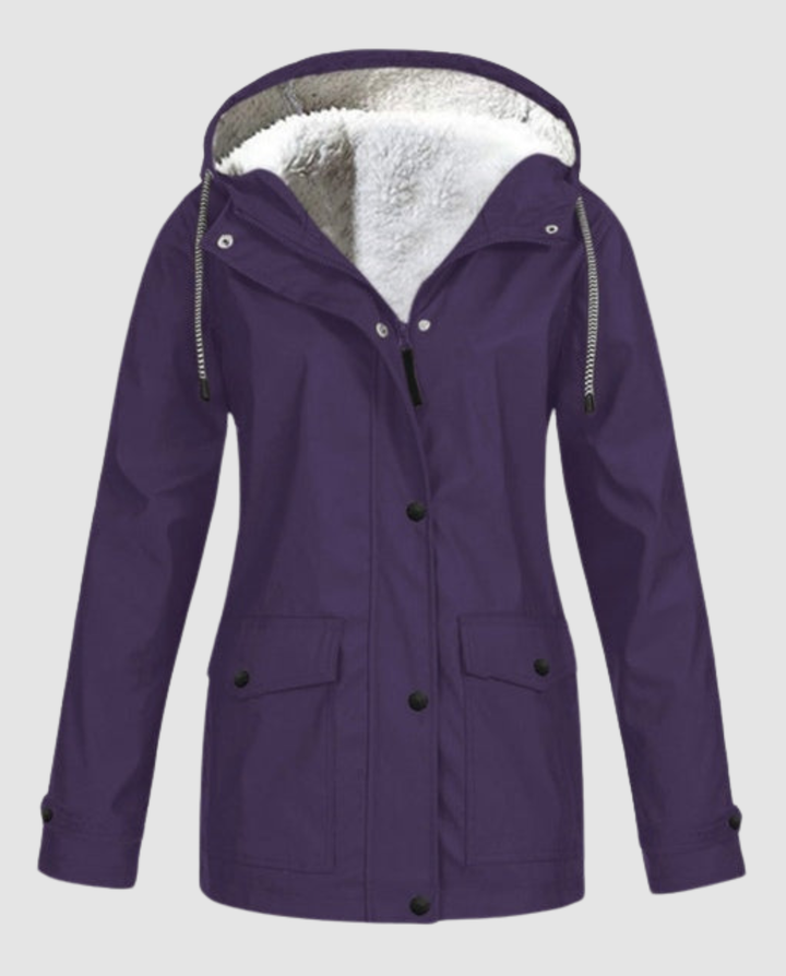 Vattentät Varm Fleece Jacka Dam