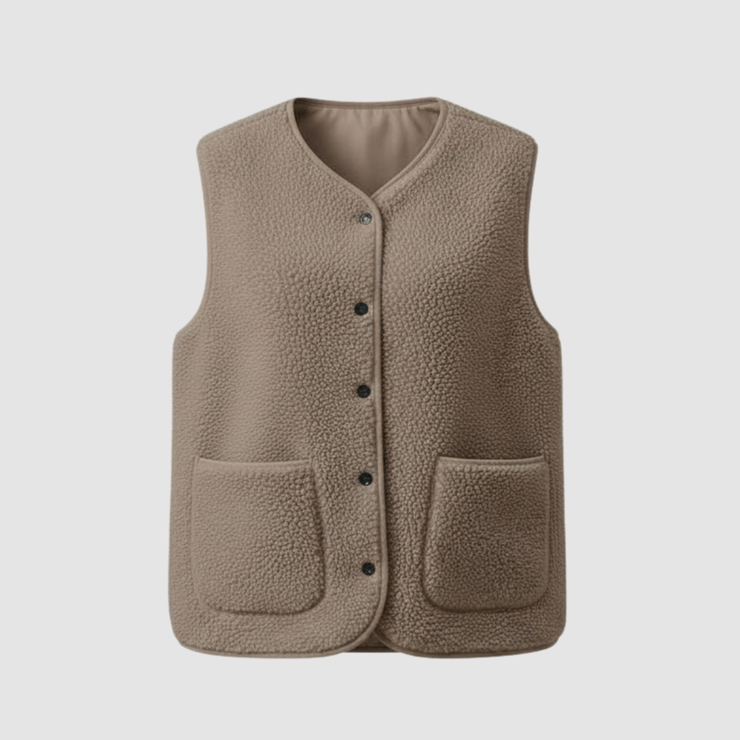 Vinter värm elegant Fleece väst Dam