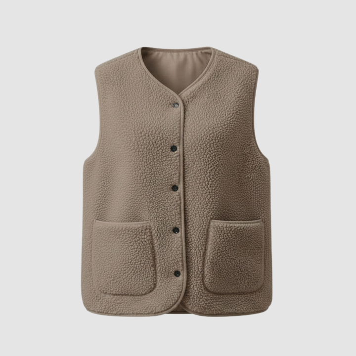 Vinter värm elegant Fleece väst Dam