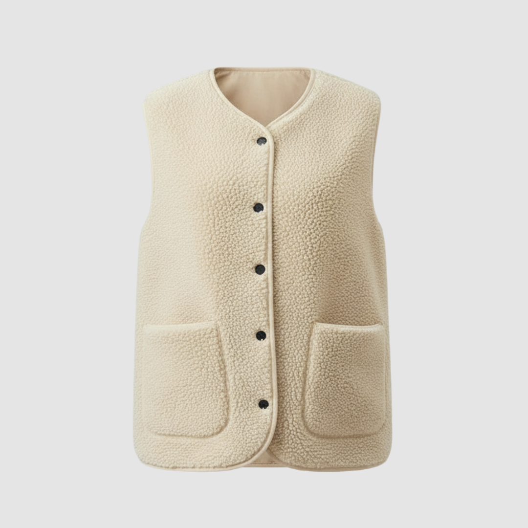 Vinter värm elegant Fleece väst Dam