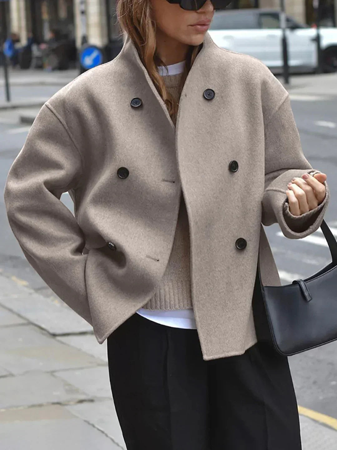 | Stil oversize Button-Down Jacka
