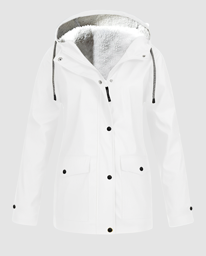 Vattentät Varm Fleece Jacka Dam