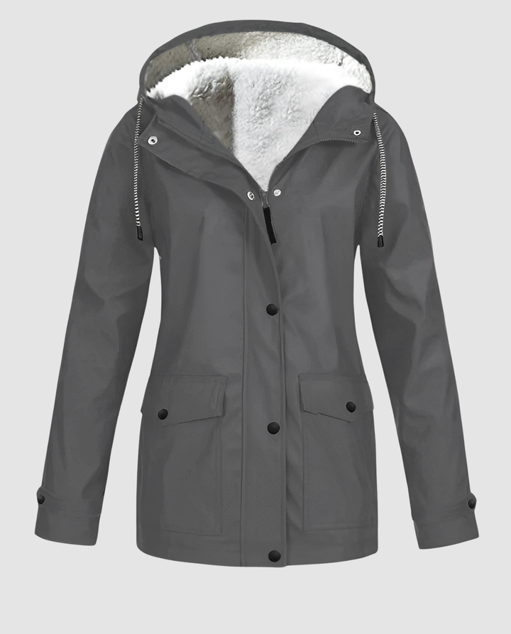 Vattentät Varm Fleece Jacka Dam