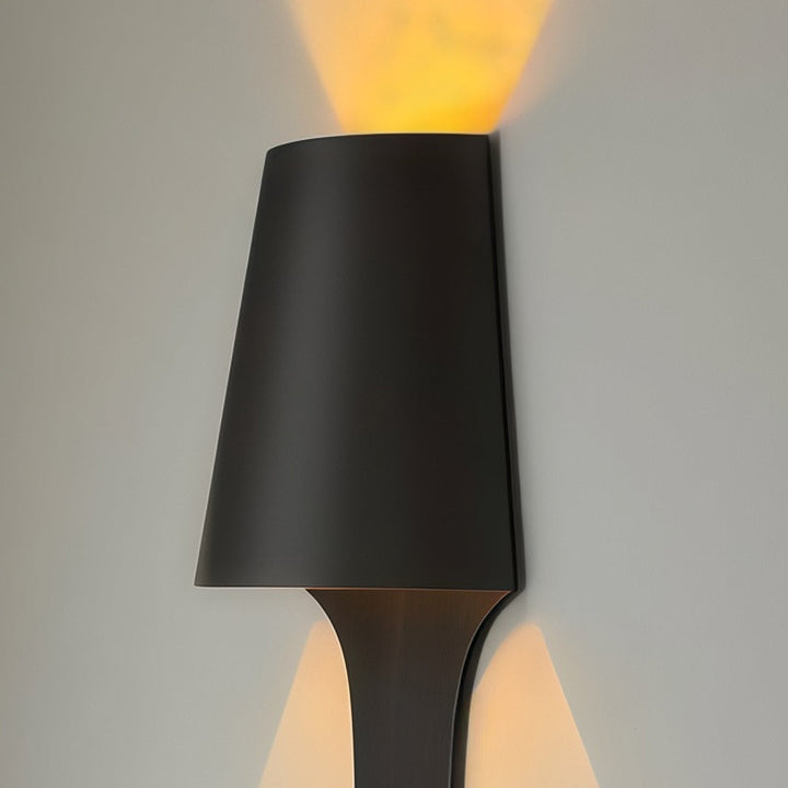 Svart Vägglampa Fransk Minimalistisk Metallbelysning