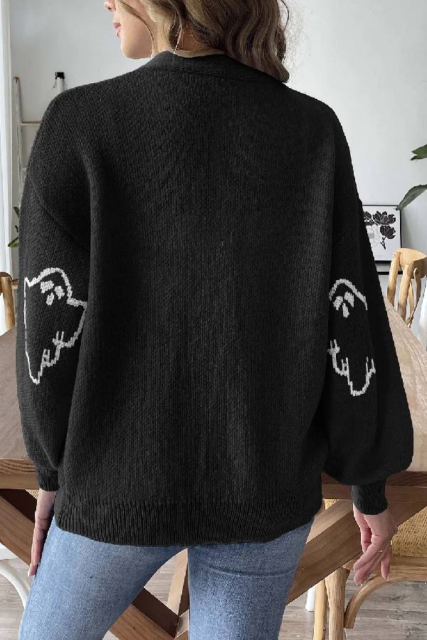 | Lös casual Cartoon Jacquard Jacka