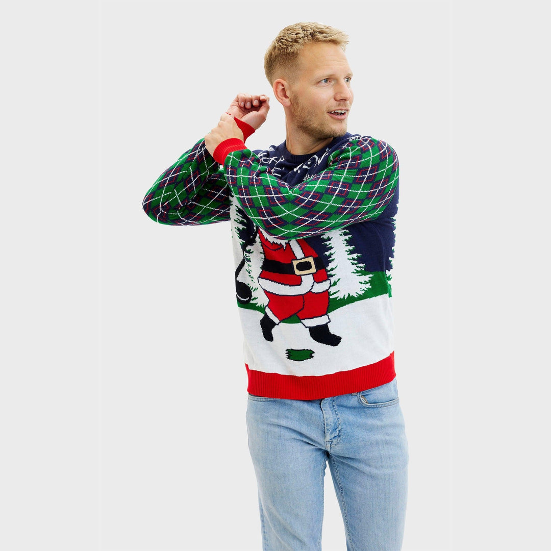 Ho Ho Hole i One Christmas Tröja Herr