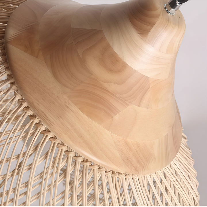 Vävda Ljuskronor Wabi-Sabi Rattan Taklampa