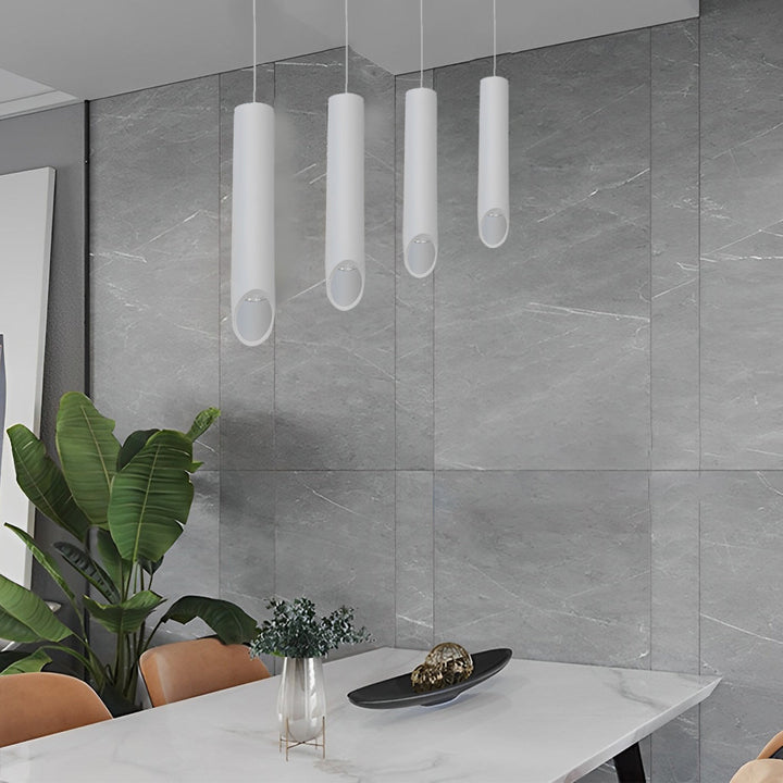 [Öppen Låda] Lång Cylindrisk Sned LED Minimalistisk Nordisk Kandelaber Hängande Lampor