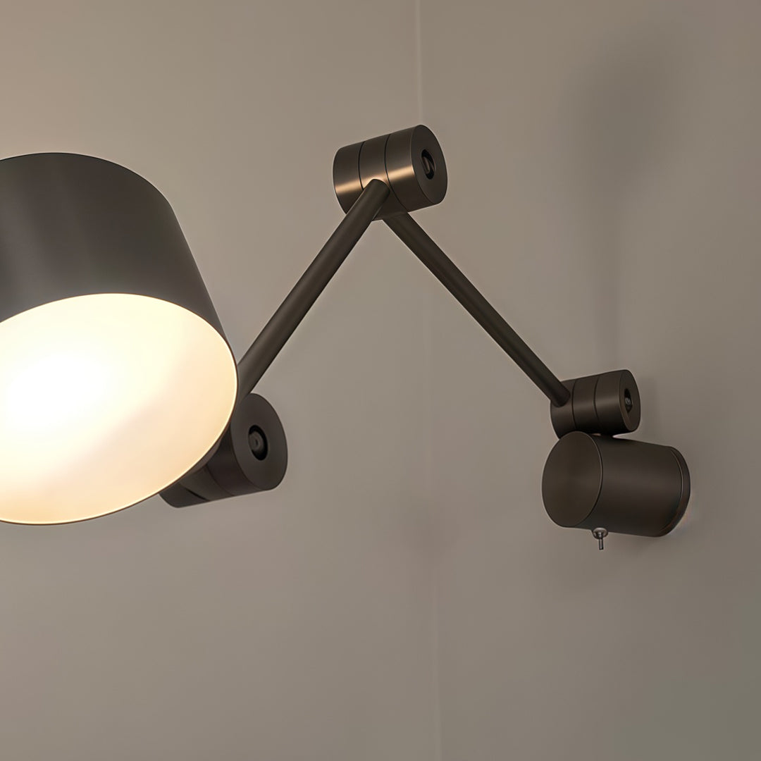 Swing Arm Vägglampa Italiensk-Stil Vintage Ljus