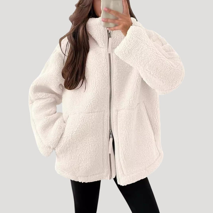 | Dam Fleece Teddy Zip-Up Fluffy vinterjacka