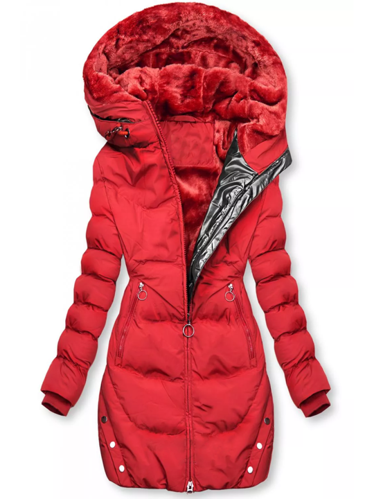 Quiltad Jacka med Varm Fleece Foder