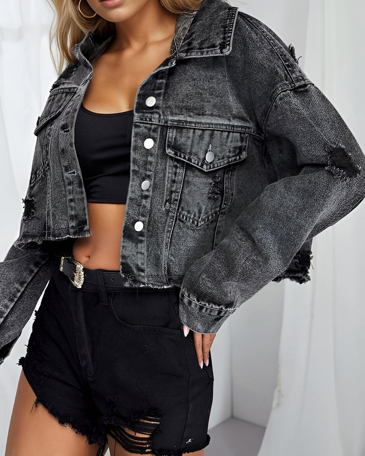 | Denim Kort Jacka