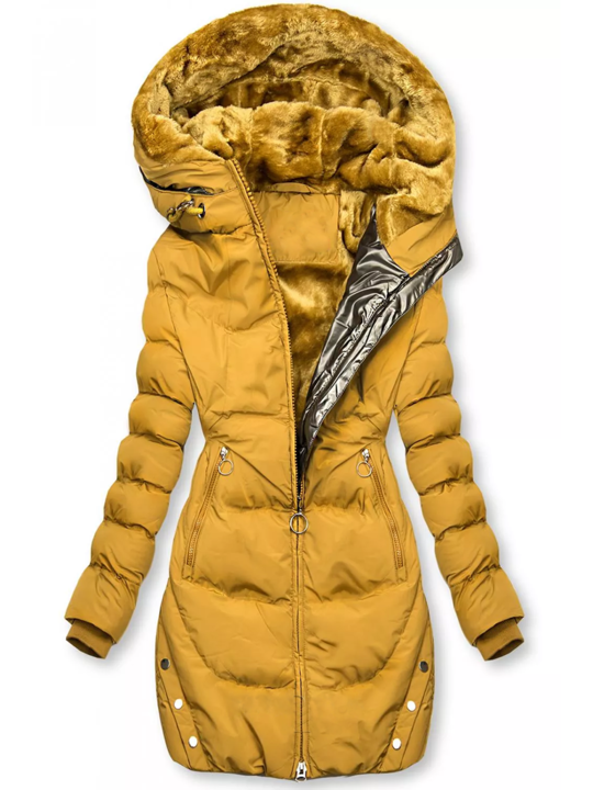 Quiltad Jacka med Varm Fleece Foder