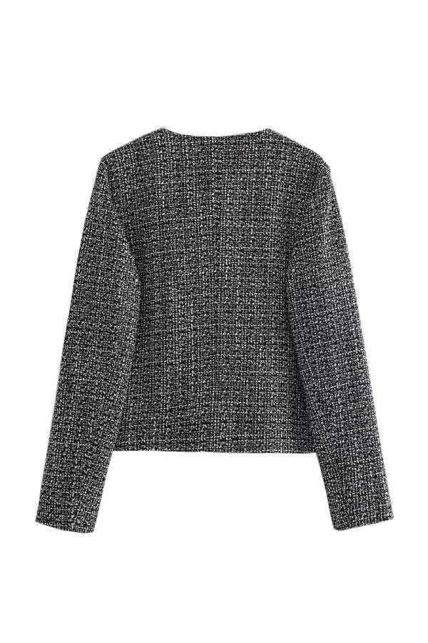 | Neck slim passform Colorblock Dam Knapp Jacka